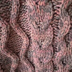 Grayson in Black Cherry sweater from twigs like new